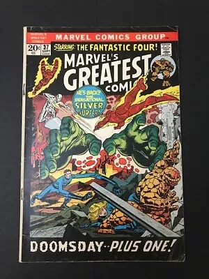 Buy Appearance SILVER SURFER GALACTUS  Marvels Greatest Comics 37   Reprint FF 50 VG • 9.59£