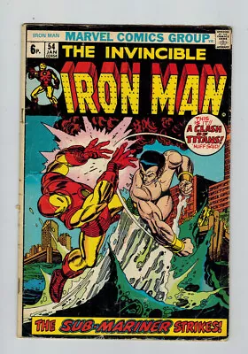 Buy Iron Man (1968) #  54 UK Price (3.0-GVG) (691752) 1st Appearance Moondragon 1973 • 40.50£