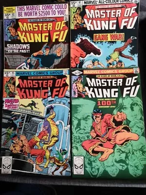 Buy Master Of Kung Fu 91,92,95,100 Bargain Multipack Marvel Comics Many More Forsale • 6£