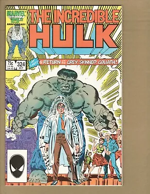 Buy The Incredible Hulk #324, FN, Rusty Staples, Grey Hulk, Milgrom, 1986, Marvel • 10.29£