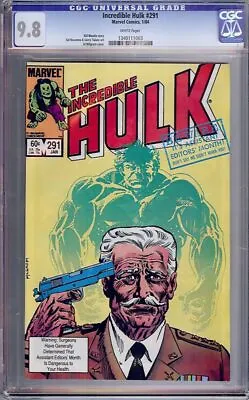 Buy Incredible Hulk #291 (Marvel, 1984) CGC 9.8 • 138.24£