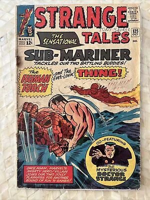 Buy STRANGE TALES # 125  (1964) Marvel Silver Age Comics Dr. Strange Human Torch • 19.82£