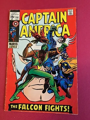 Buy Captain America #118 2nd Appearance Of The Falcon W/Red Skull & The Cosmic Cube • 29.92£