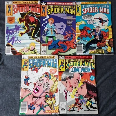 Buy Spectacular Spider-Man #43, 48, 57, 74 & 80 : 5 Issue Lot: 1st Roderick Kingsley • 13.44£