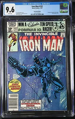 Buy Iron Man #152 CGC 9.6 WP 1st Stealth Armor 1981 Newsstand Edition - 4371237010 • 79.44£