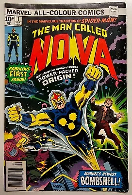 Buy Nova Key Issue 1 Bronze Age Marvel Comic Book 1st Appearance Higher Grade VG+ • 2.20£