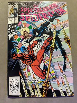 Buy The Spectacular Spiderman #137, Marvel Comics, Black Suit, 1988, FREE UK POSTAGE • 5.99£
