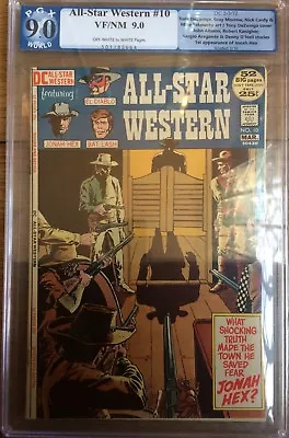 Buy All-Star Western #10 1972 PGX 9.0 1ST APPEARANCE OF JONAH HEX! • 780£