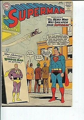 Buy Superman 163 Vg 1st Wonder-man Swan C/a 1963 • 11.19£