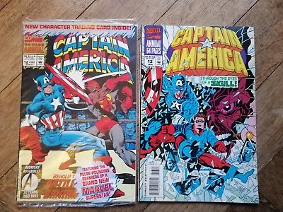 Buy Captain America Annual X 2 Bundle # 12 & 13,  Marvel Comics 1993 & 1994, Nm • 4.99£