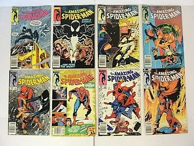 Buy MARVEL The AMAZING SPIDER-MAN 254,255,256,257,258,259,260,261 Lot 8 Comics 1984 • 174.98£