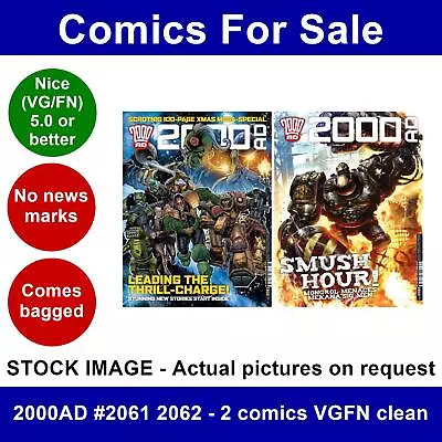 Buy 2000AD #2061 2062 - 2 Comics VGFN Clean • 8.49£