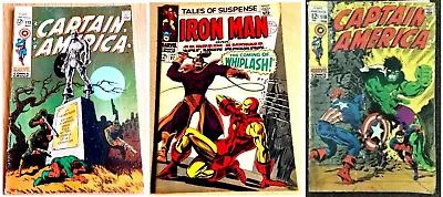 Buy TALES OF SUSPENSE #97 + CAPTAIN AMERICA #110 + #113 (1967/1969) Marvel Comics • 99.99£