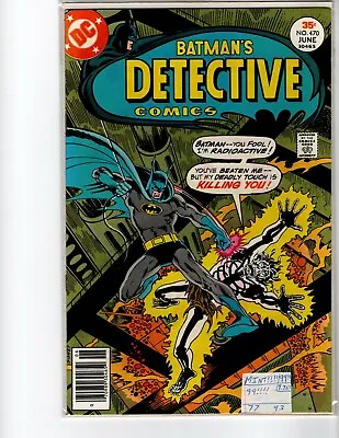 Buy Detective Comics 470 Batman Silver St. Cloud 1st Appearance NM-MT • 35.49£