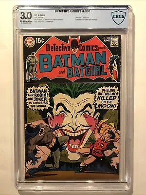 Buy Detective Comics #388 CBCS 3.0 1969 DC Joker Cover • 71.03£