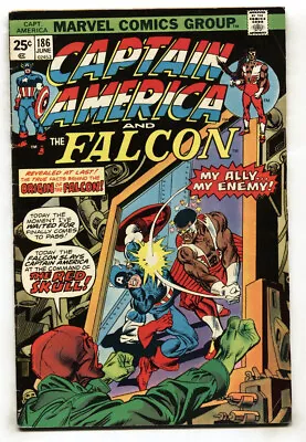 Buy CAPTAIN AMERICA #186--Origin Of The FALCON--1974--Marvel • 26.21£