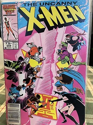 Buy Uncanny X-Men #208  Nimrod & The Hellfire Club Marvel Comics VF 1986 • 6.35£