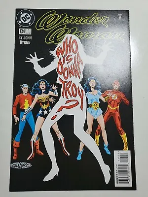 Buy Wonder Woman #134:  Who Is Donna Troy?  Flash JSA Wally West John Byrne 1998 NM • 7.12£