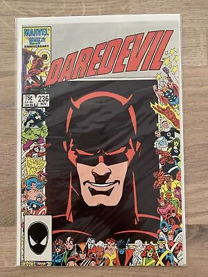 Buy Marvel Comics Daredevil #236 Anniversary Frame 1986 • 12.99£
