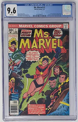 Buy CGC 9.6 NM+ Ms. Marvel #1 (1977) Key Issue, Carol Danvers Becomes Ms. Marvel • 199.88£