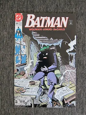 Buy Batman #450 VF Joker Cover Origin DC Comics Jim Aparo Art Marv Wolfman Story • 3.95£
