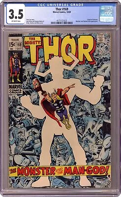 Buy Thor #169 CGC 3.5 1969 4177121023 • 61.67£