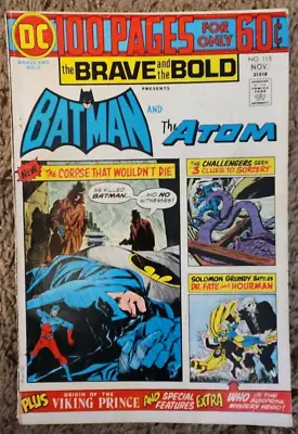 Buy The Brave And The Bold #115 (DC 100 Pages, 1974) VG- • 7.91£