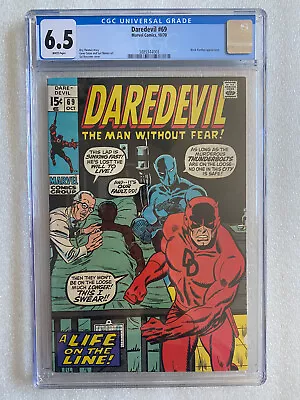 Buy Daredevil #69 CGC 6.5 White Pages! 1970 - Black Panther Appearance • 63.33£