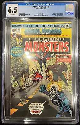 Buy Marvel Comics Marvel Premiere #28 1976 1st Appearance Legion Of Monsters CGC 6.5 • 119.99£