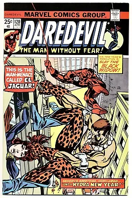Buy DAREDEVIL #120 F, 1st App El Jaguar Agent Of Hydra, Marvel Comics 1975 • 15.81£