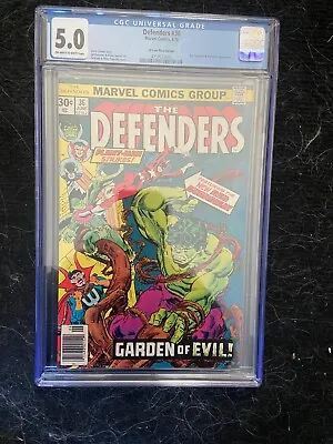 Buy Defenders #36, CGC 5.0 VG/FN, 30 Cent Price Variant, Doctor Strange, Nebulon • 67.96£