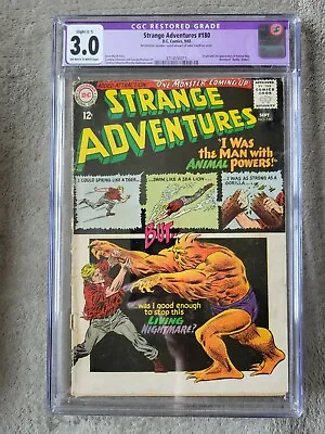 Buy 1965 Strange Adventures #180 CGC 3.0 Graded Comic • 134.03£
