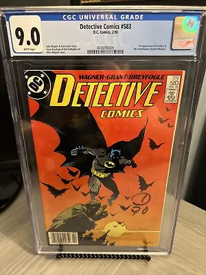 Buy Detective Comics #583 CGC 9.0 1988 Newsstand Batman 1st Scarface Ventriloquist • 79.15£