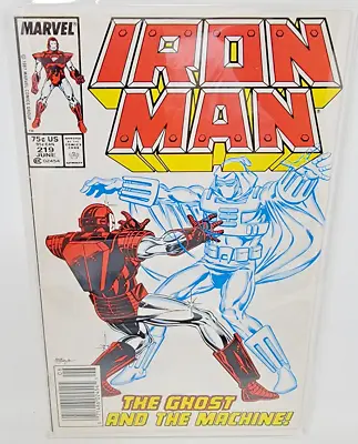 Buy Iron Man #219 Ghost 1st Appearance *1987* Newsstand 8.0 • 15.18£