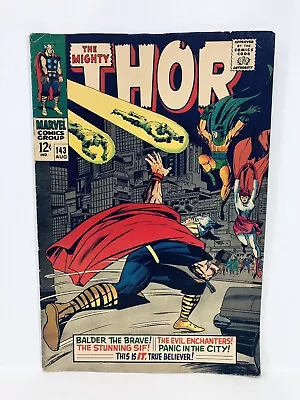 Buy Mighty Thor #143 Marvel Comics 1967 1st App. Of The Enchanters Three C • 15.20£
