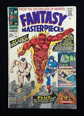Buy Marvel Comics FANTASY Masterpieces #7 Human Torch Captain America VG+ (4.5) • 7.15£