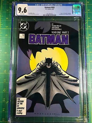 Buy BATMAN #405 (DC, 1987) CGC Graded 9.6 ~ FRANK MILLER ~ YEAR ONE ~ White Pages • 64.34£