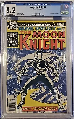 Buy 1976 Marvel Spotlight #28 CGC 9.2 White Pages 1st Solo Moon Knight  • 232.21£