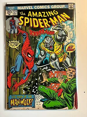Buy Amazing Spider-Man #124 1st App Man-Wolf F+/VF • 75.20£