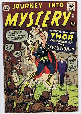 Buy Journey Into Mystery #84 Marvel 1962 Thor VS. The Executioner ! • 799.52£