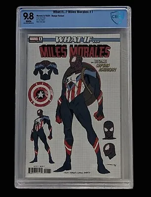 Buy WHAT IF MILES MORALES #1 Captain America Coello 1:200 Design Variant CGC 9.8 • 59.13£