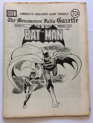 Buy Menomonee Falls Gazette Vol 4 #112.  spirit, Batman, Tarzan, Prince Valiant 1974 • 9.99£