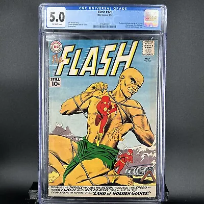 Buy Flash #120, DC National Comics 10¢ 1961, CGC 5.0 1st Kid Flash UHTF Rare • 319.29£