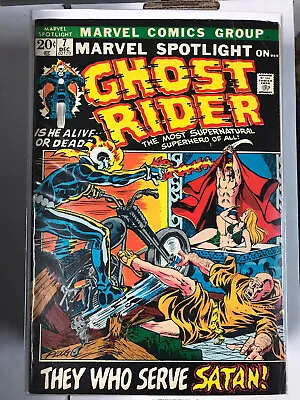 Buy MARVEL SPOTLIGHT#7 Mid Grade 3rd Ghost Rider Johnny Blaze Mike Ploog Marvel 1972 • 80.42£