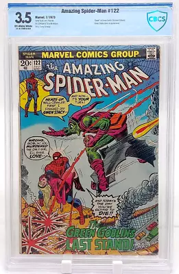 Buy Amazing Spider-man 122 CBCS 3.5 Marvel Comics 1973 Death Of Green Goblin Romita • 168.73£
