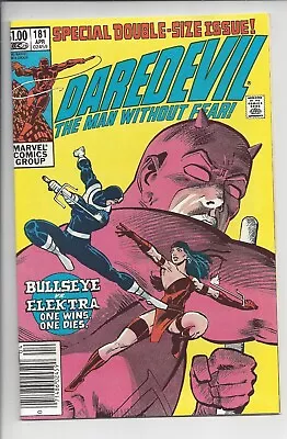 Buy Daredevil #181 NM (9.4) 1982 - Gorgeous High-Grade Death Of Elektra - Newsstand • 59.30£