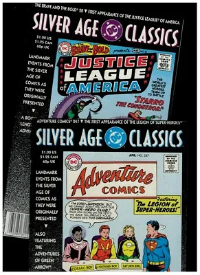 Buy LOT: DC Silver Age Classics Brave And The Bold #28 (JLA), Adventure Comics #247 • 12.03£