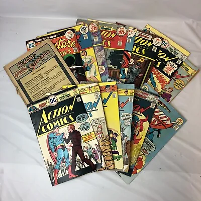 Buy Vintage 70’s DC Action Comics/Adventure Comics 15 Book Lot Superman • 31.62£