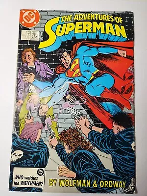 Buy Adventures Of Superman #433 (1987) DC Comics Key: 1st Cameo GangBuster VF/FN • 4.99£