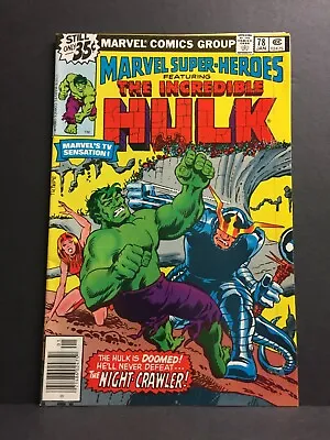 Buy Marvel Super-Heroes #78 F 1979 Reprints Hulk #126 Mid Grade Marvel Comic • 3.93£
